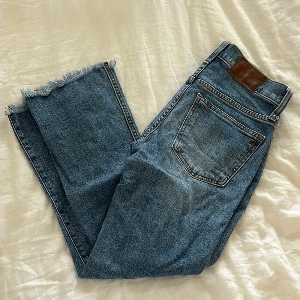 Madewell Cali Demi-boot Denim Jeans with Frayed Hem